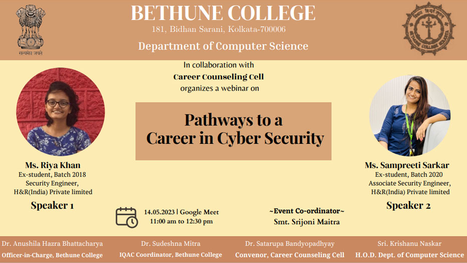 Topic : Pathways to a Career in Cyber Security