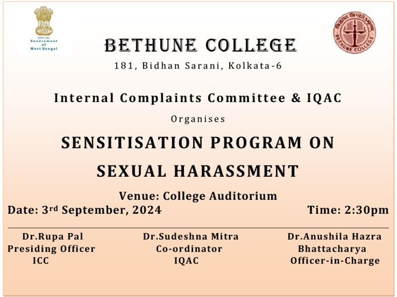 Sensitisation Program on Sexual Harassment