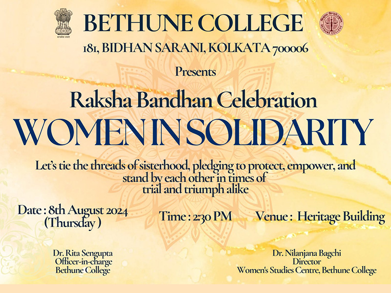 Raksha Bandhan Celebration : WOMEN IN SOLIDARITY