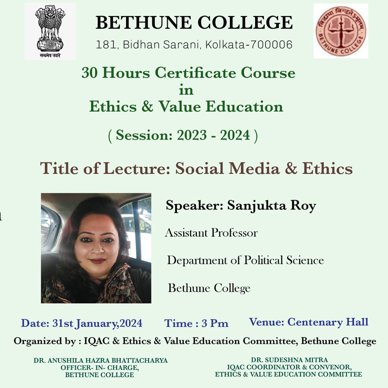 4th Lecture - 31 Jan 2024