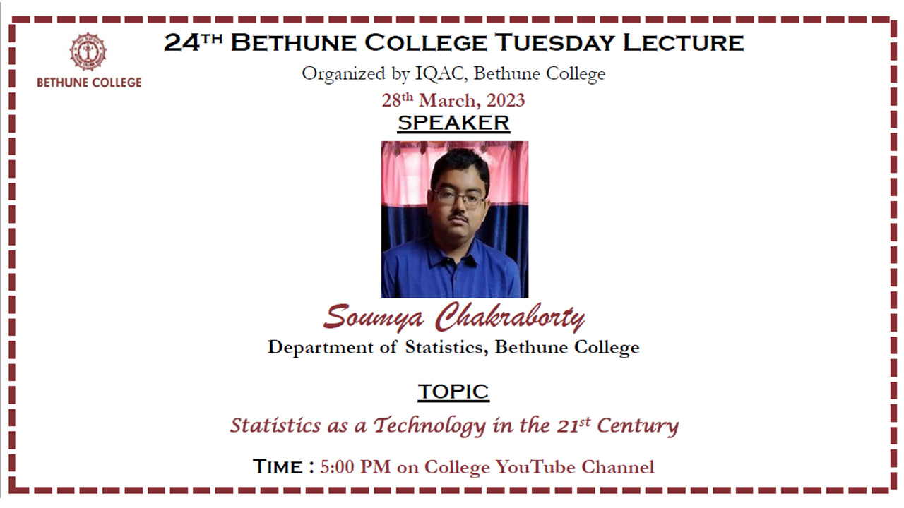 Tuesday Lecture 24 : 28 March 2023