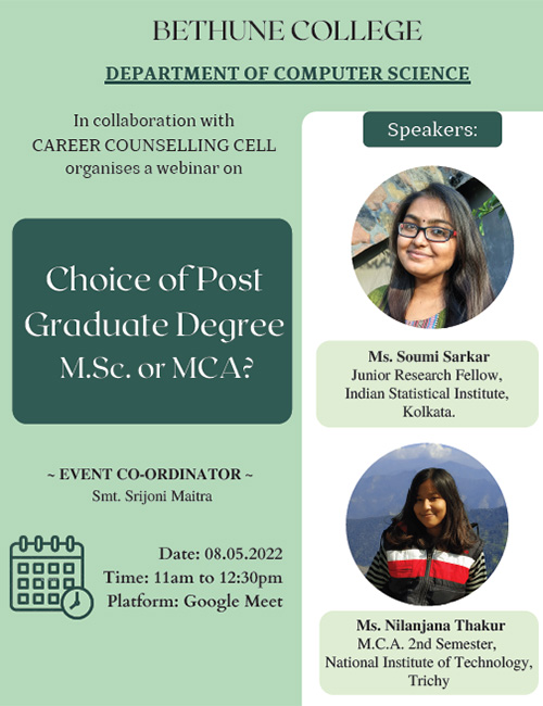 Choice of PostGraduate Degree M.Sc. or MCA?